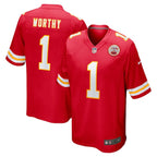 Xavier Worthy Kansas City Chiefs Nike 2024 NFL Draft First Round Pick Player Game Jersey - Red