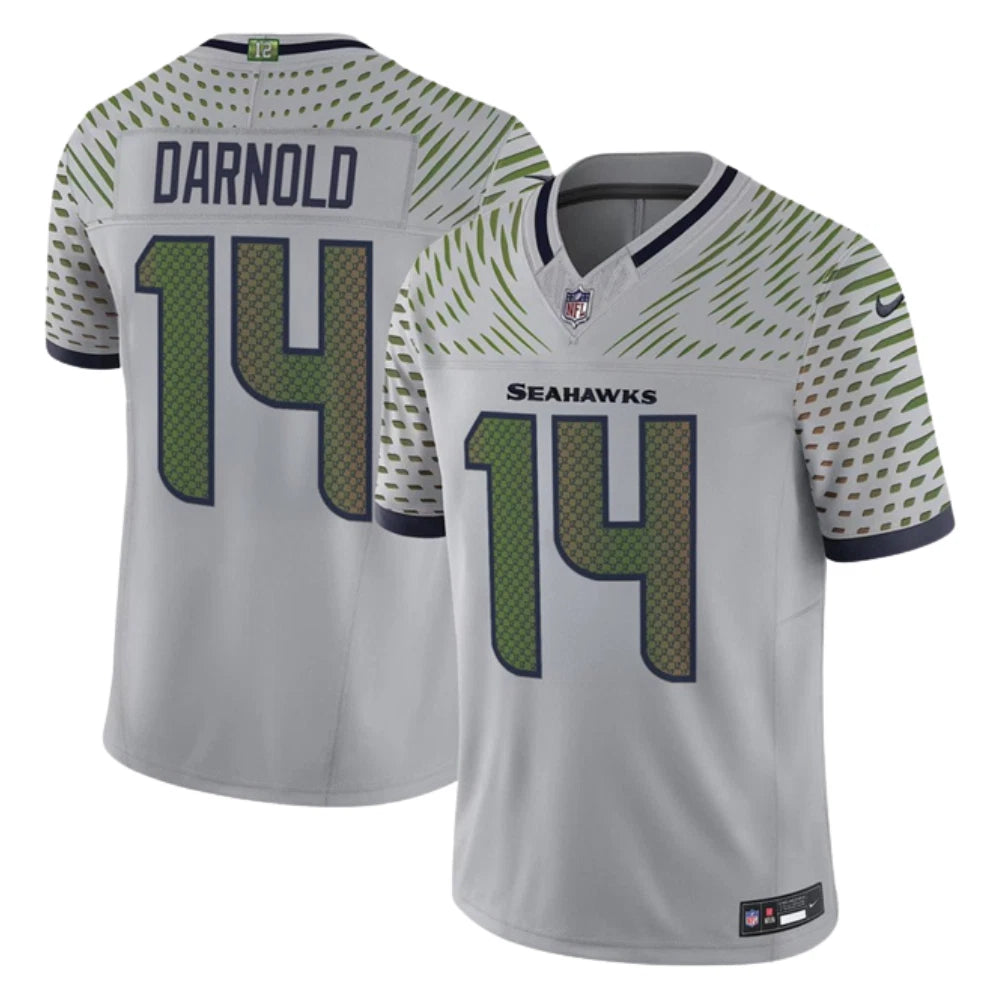 Sam Darnold Seattle Seahawks Nike 2025 RIVALRIES Vapor Limited Jersey - Gray