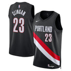 Donovan Clingan Portland Trail Blazers Nike Unisex Swingman Jersey - Icon Edition - Black