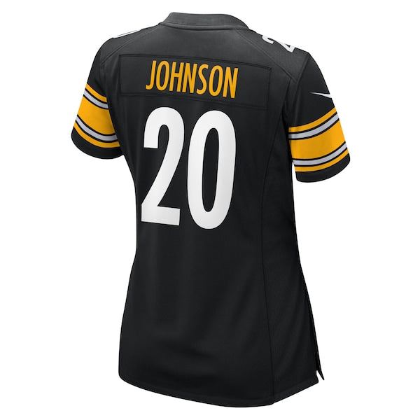 Kaleb Johnson Pittsburgh Steelers Nike Women's Team Game Jersey -  Black
