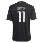 Tyler Boyd Nashville SC adidas Youth 2024 Man In Black Kit Replica Player Jersey - Black/Yellow
