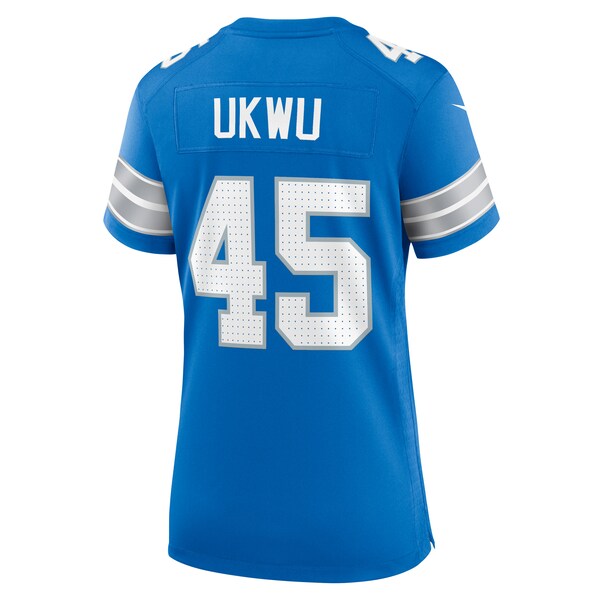 Isaac Ukwu Detroit Lions Nike Women's Game Jersey -  Blue