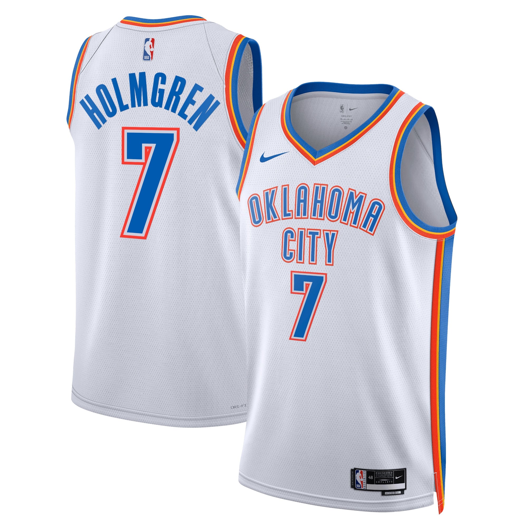 Chet Holmgren Oklahoma City Thunder Nike Swingman Jersey - City Edition - White