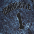 Muggsy Bogues Charlotte Hornets Hardwood Classics 1992/93 Tie-Dye Swingman Jersey - Black