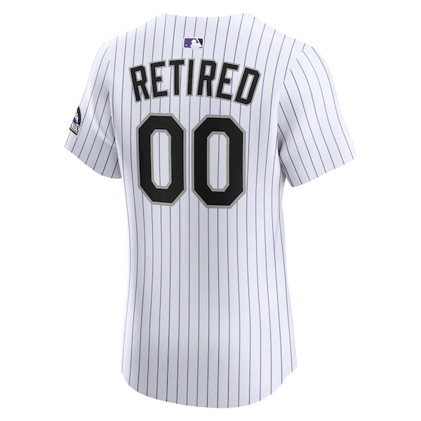 Colorado Rockies Nike  Home Elite Pick-A-Player Retired Roster Jersey - White
