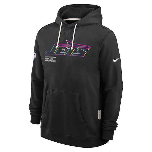 New York Jets Nike 2025 NFL Crucial Catch Sideline Standard Issue Dri-FIT Hoodie - Black