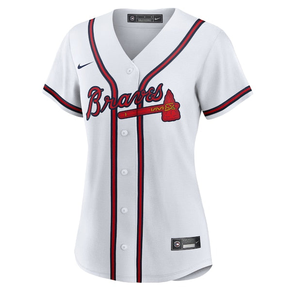 Atlanta Braves Nike Women's #1 Mom Home Replica Jersey - White
