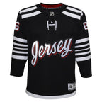 Jack Hughes New Jersey Devils Youth Alternate Premier Player Jersey - Black