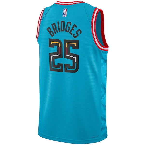Mikal Bridges Phoenix Suns Nike Unisex 2022/23 Swingman Jersey - City Edition - Turquoise