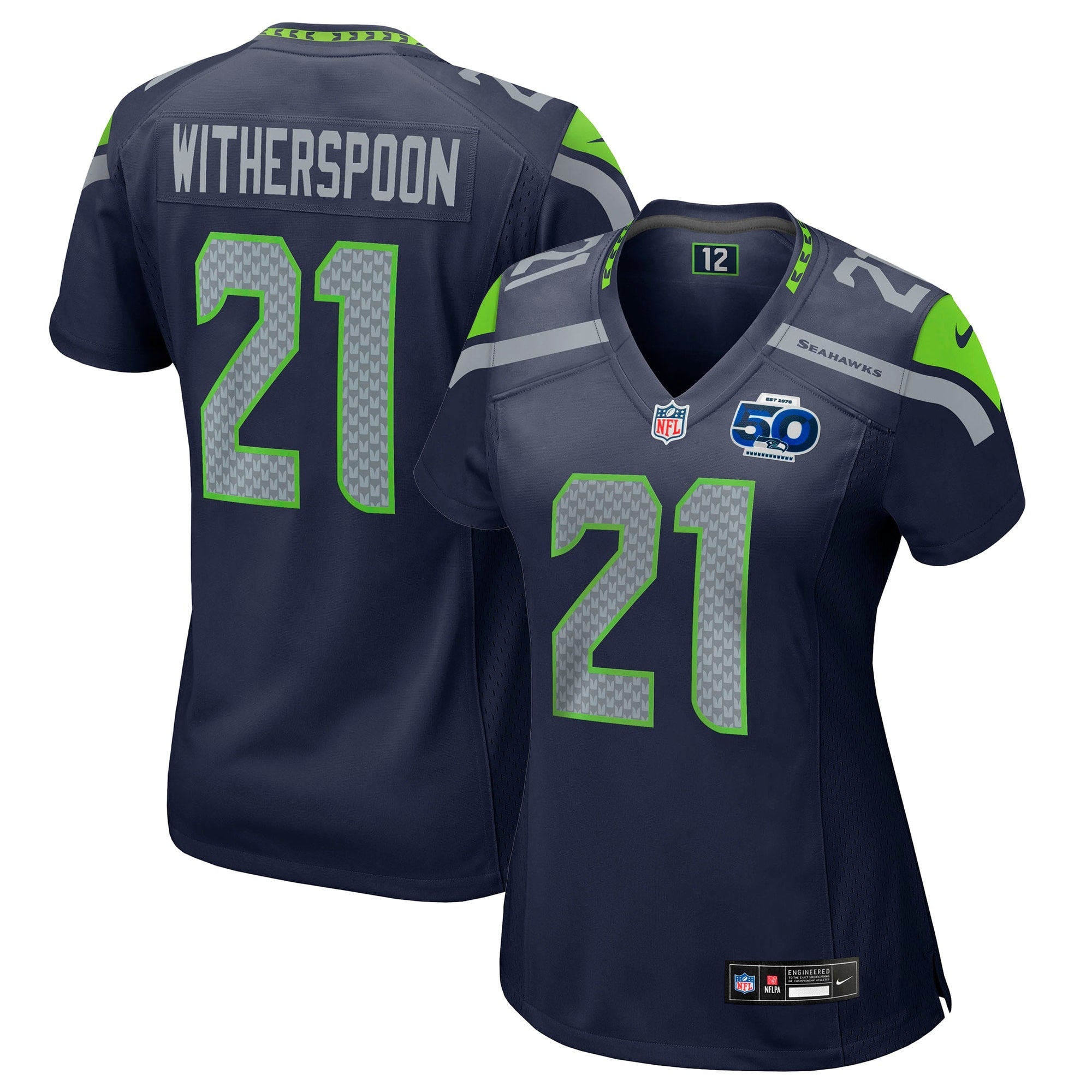 Devon Witherspoon Seattle Seahawks Nike Women's Alternate 2 50th Season Game Jersey - Royal/College Navy