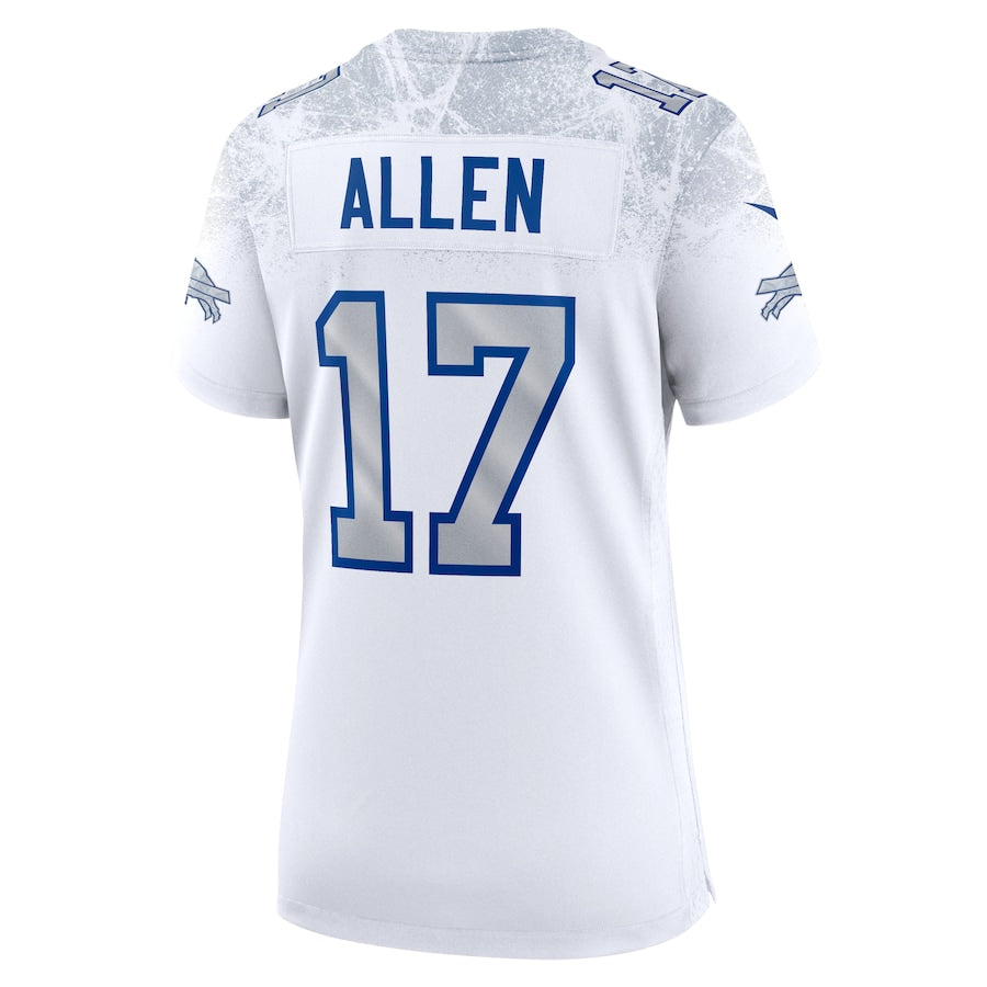 Women's Josh Allen Buffalo Bills Nike 2025 RIVALRIES Game Jersey - White