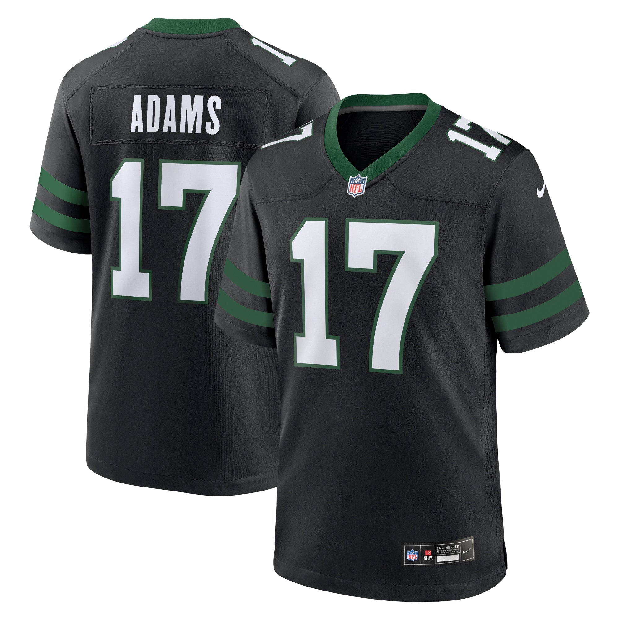 Davante Adams New York Jets Nike Game Jersey - Legacy White/Black