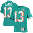 Dan Marino Miami Dolphins 1990 Authentic Throwback Retired Player Jersey - Aqua