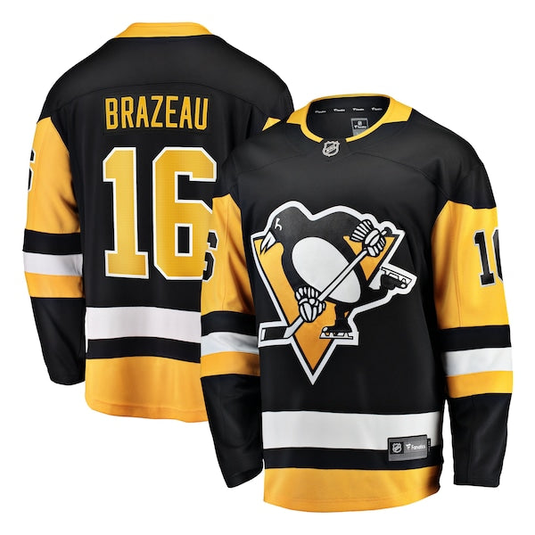 Justin Brazeau Pittsburgh Penguins  Home Breakaway Jersey - Black