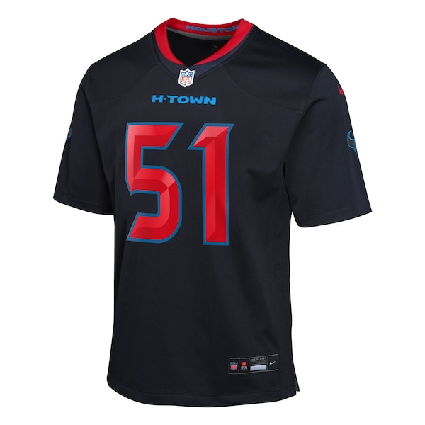 Will Anderson Jr. Houston Texans Nike Youth 2nd Alternate Game Jersey - Navy