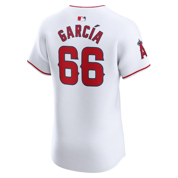 Luis Garcia Los Angeles Angels Nike Home Elite Player Jersey - White