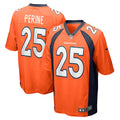 Samaje Perine Denver Broncos Nike Game Player Jersey - Orange