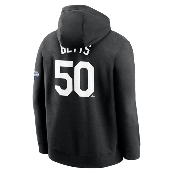 Mookie Betts Los Angeles Dodgers Nike 2025 World Series Champions Name & Number Hoodie - Black