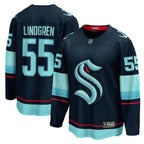 Ryan Lindgren Seattle Kraken  Home Breakaway Jersey - Deep Sea Blue
