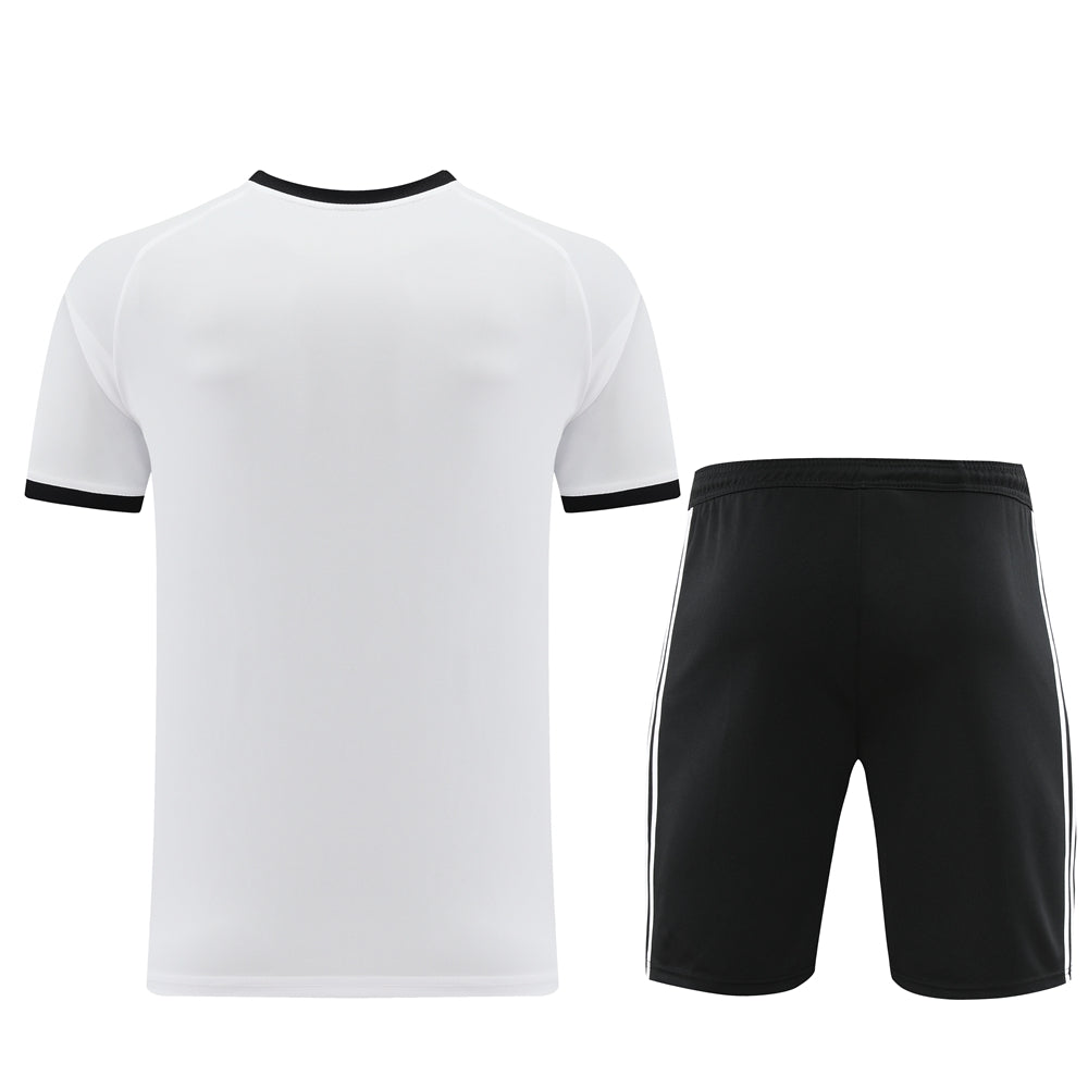 Adidas Short Sleeve Training Jersey Set - AD07- White/Black
