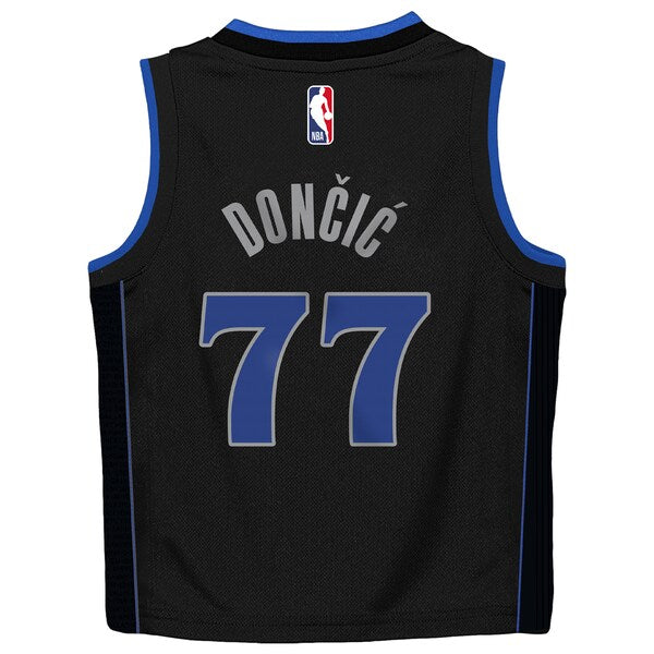 Luka Dončić Dallas Mavericks Nike Preschool Swingman Replica Jersey - City Edition - Black