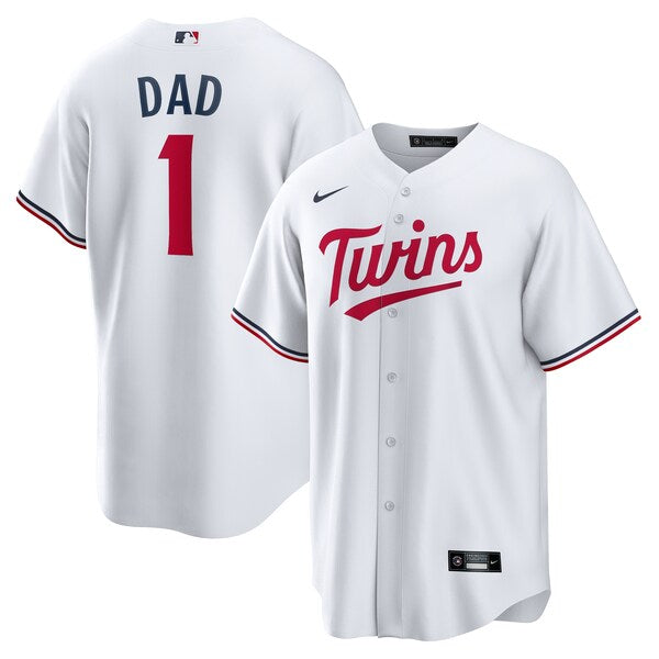 Minnesota Twins Nike #1 Dad Home Replica Jersey - White