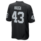 Kanai Mauga Las Vegas Raiders Nike Team Game Jersey -  Black