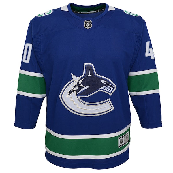 Elias Pettersson Vancouver Canucks Youth 2019/20 Home Premier Player Jersey - Royal