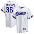 Wyatt Langford Texas Rangers Nike Home Replica Jersey - White