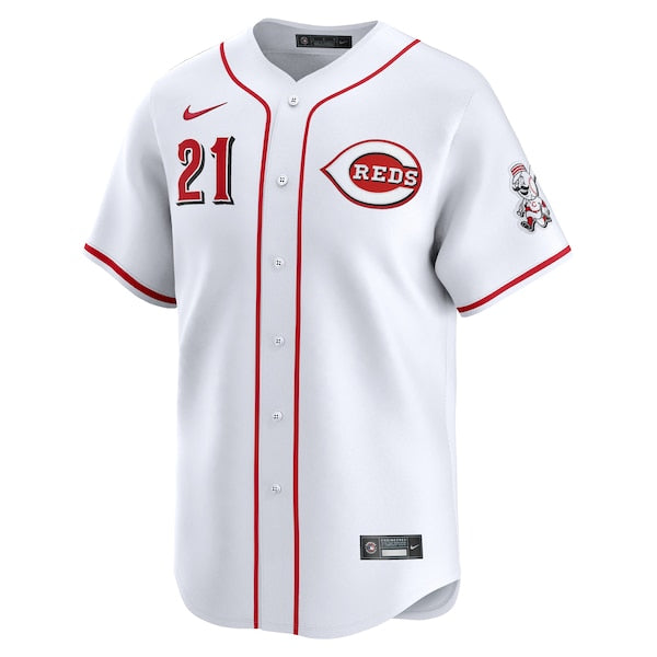 Hunter Greene Cincinnati Reds Nike Home Limited Player Jersey - White