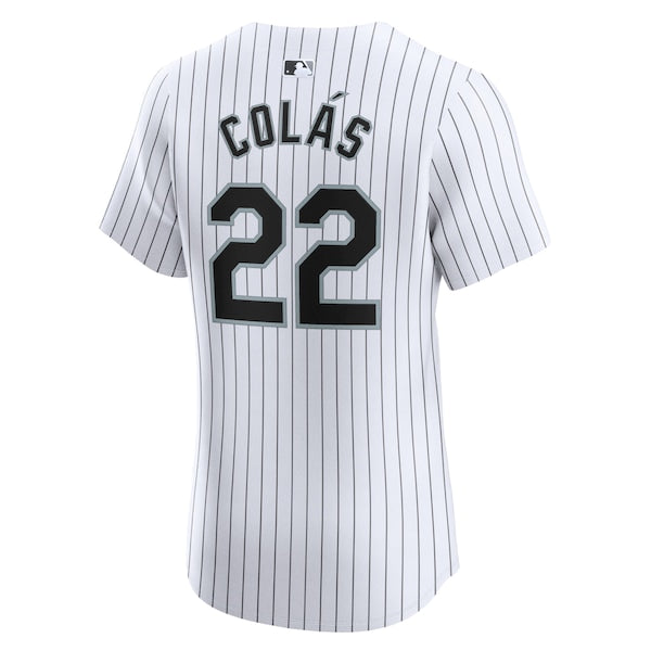 Oscar Colas Chicago White Sox Nike Home Elite Player Jersey - White