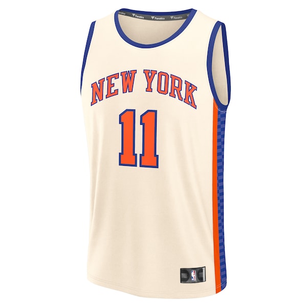 Jalen Brunson New York Knicks  Youth 2025/26 City Edition Fast Break Jersey - Cream