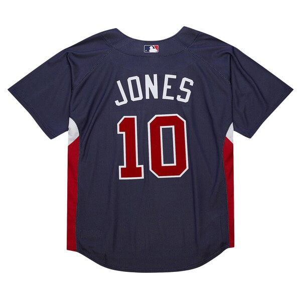 Chipper Jones Atlanta Braves Cooperstown Collection 2007 Batting Practice Jersey - Navy