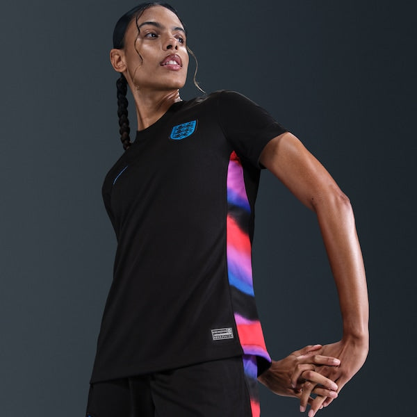 England National Team Nike Women's 2025/26 Away Replica Jersey - Black