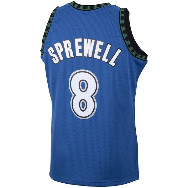 Latrell Sprewell Minnesota Timberwolves 2001/02 Hardwood Classics Swingman Jersey - Blue