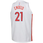 Joel Embiid Philadelphia 76ers Nike Youth 2022/23 Swingman Jersey - City Edition - White