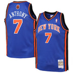 Men's Carmelo Anthony New York Knicks 2010/11 Hardwood Classics Swingman Jersey - Blue