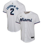 Jazz Chisholm Jr. Miami Marlins Nike Youth Home Game Player Jersey - White
