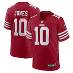 Mac Jones San Francisco 49ers Nike Team Game Jersey -  Scarlet