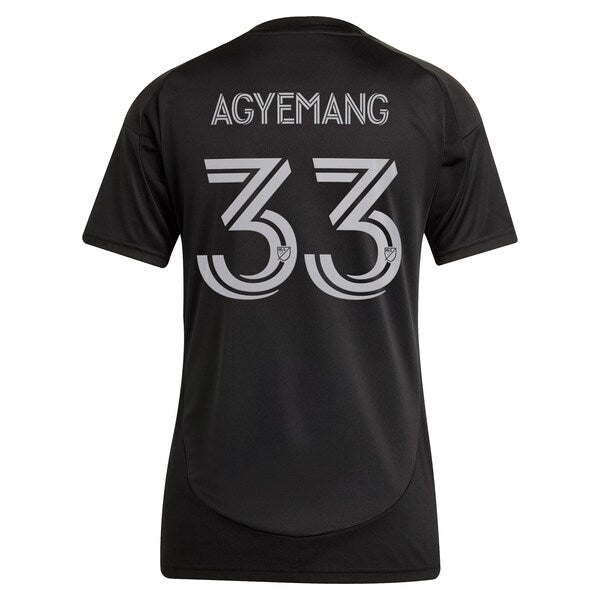Patrick Agyemang Charlotte FC adidas Women's 2025 Fortress Kit Replica Player Jersey - Black