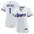 Texas Rangers Nike Women's #1 Bride Home Replica Jersey - White