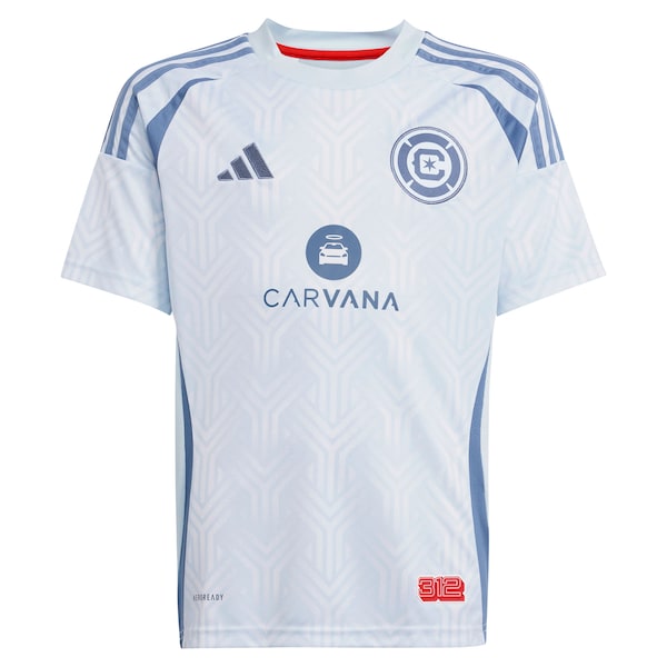 Chicago Fire adidas Youth 2025 The Municipal Kit Replica Jersey - Light Blue