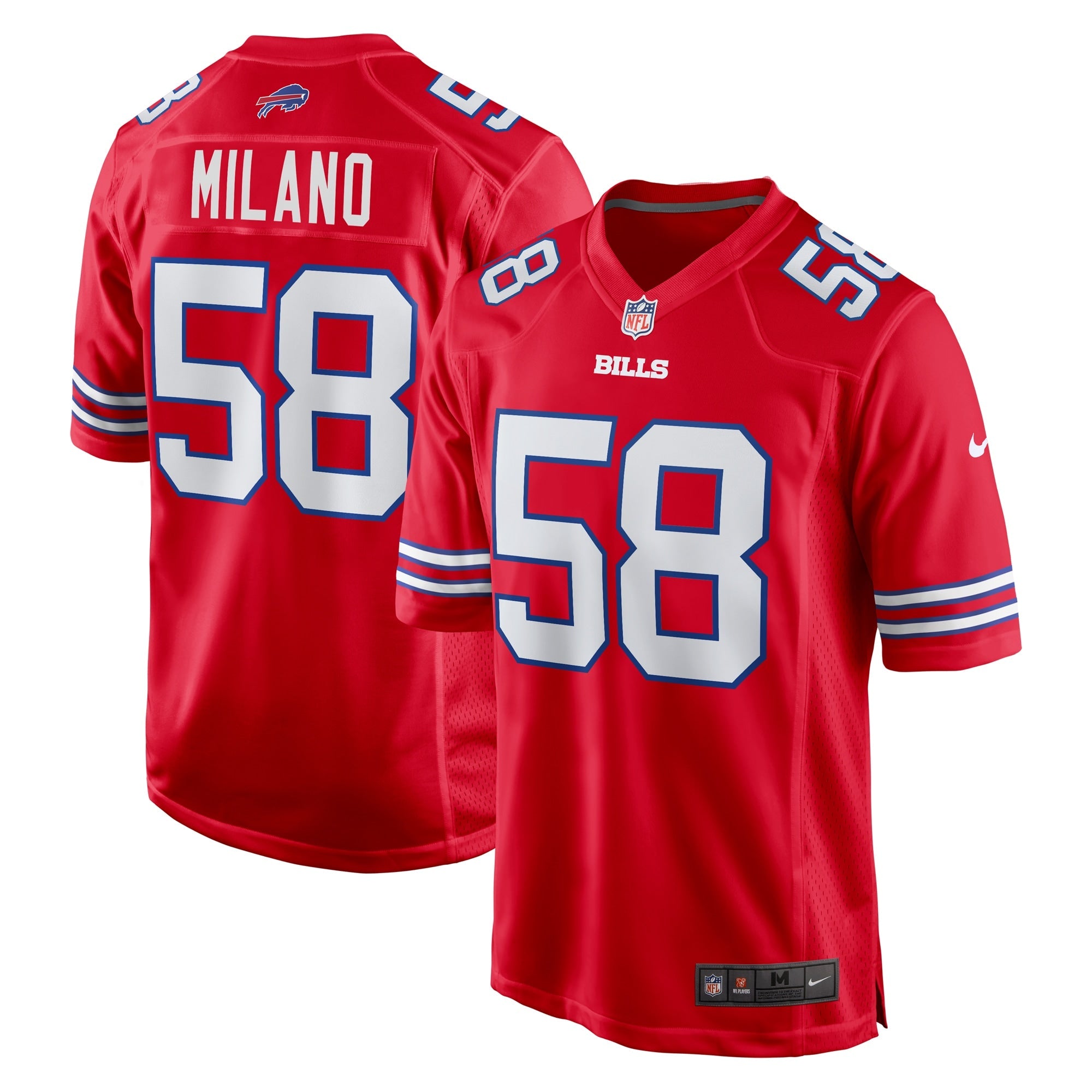Matt Milano Buffalo Bills Nike Game Player Jersey - Royal/Red