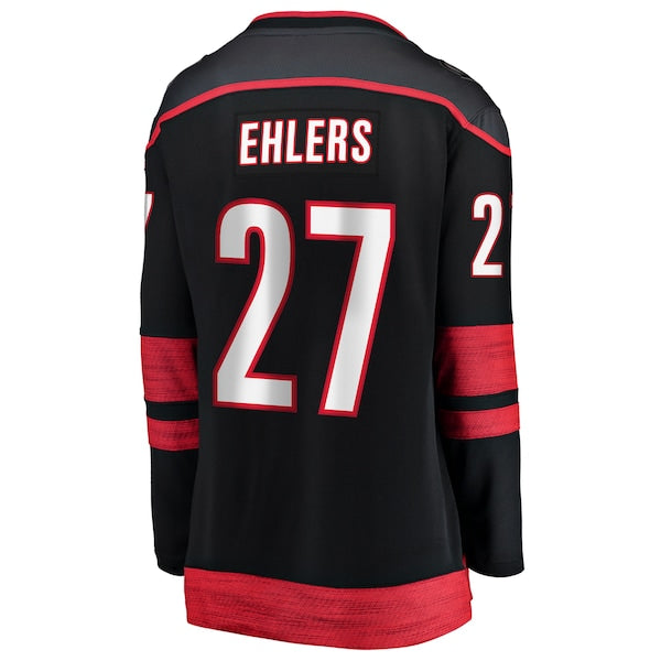 Nikolaj Ehlers Carolina Hurricanes  Women's Home Breakaway Jersey - Black