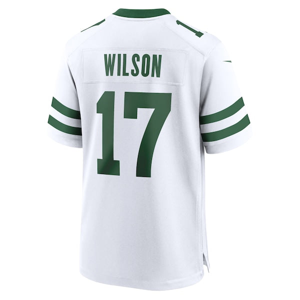 Garrett Wilson New York Jets Nike Legacy Player Game Jersey - White/Green