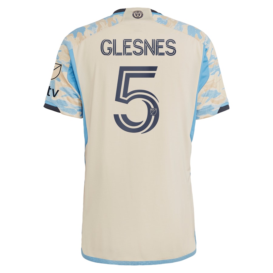 Jakob Glesnes Philadelphia Union adidas 2023 For Philly Authentic Jersey - Tan