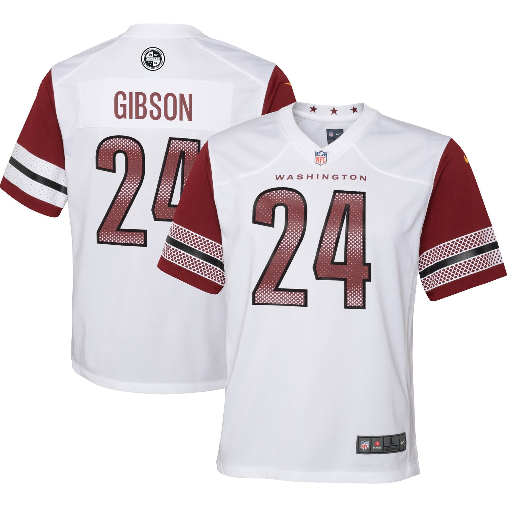 Antonio Gibson Washington Commanders Nike Youth Game Jersey - Burgundy/Black/White