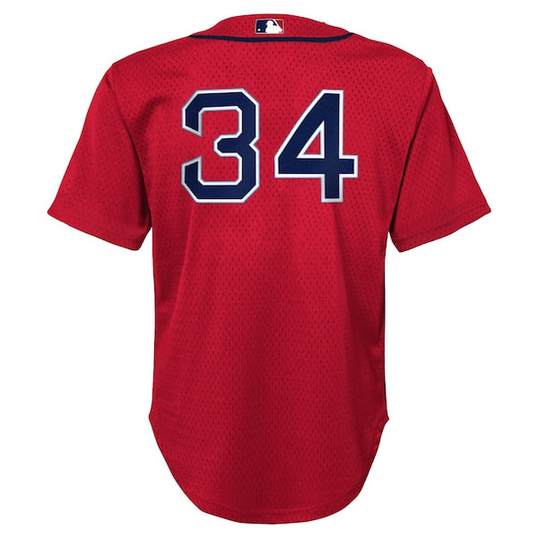 David Ortiz Boston Red Sox Toddler Cooperstown Collection Mesh Batting Practice Jersey - Red
