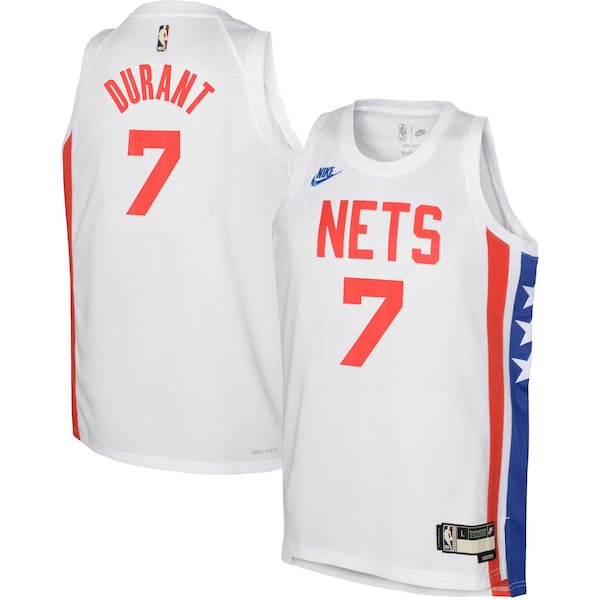 Kevin Durant Brooklyn Nets Nike Youth 2022/23 Swingman Jersey White - Classic Edition