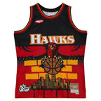Atlanta Hawks x Tats Cru Hardwood Classics Fashion Jersey - Black